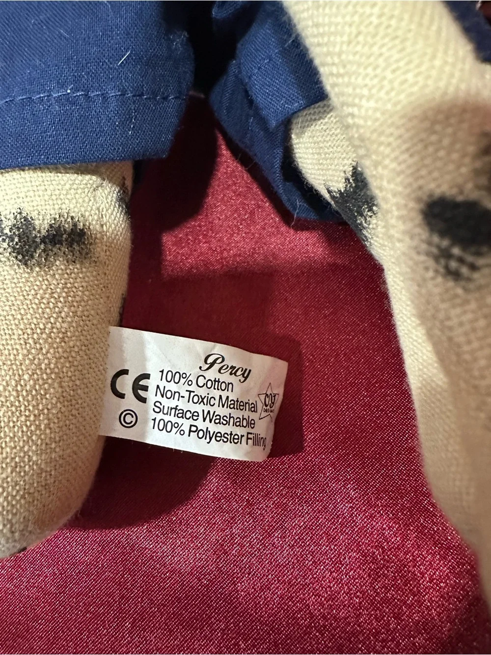 Vintage Percy the Cat Plush Doll | CJ Designs Cloth Cat | 12